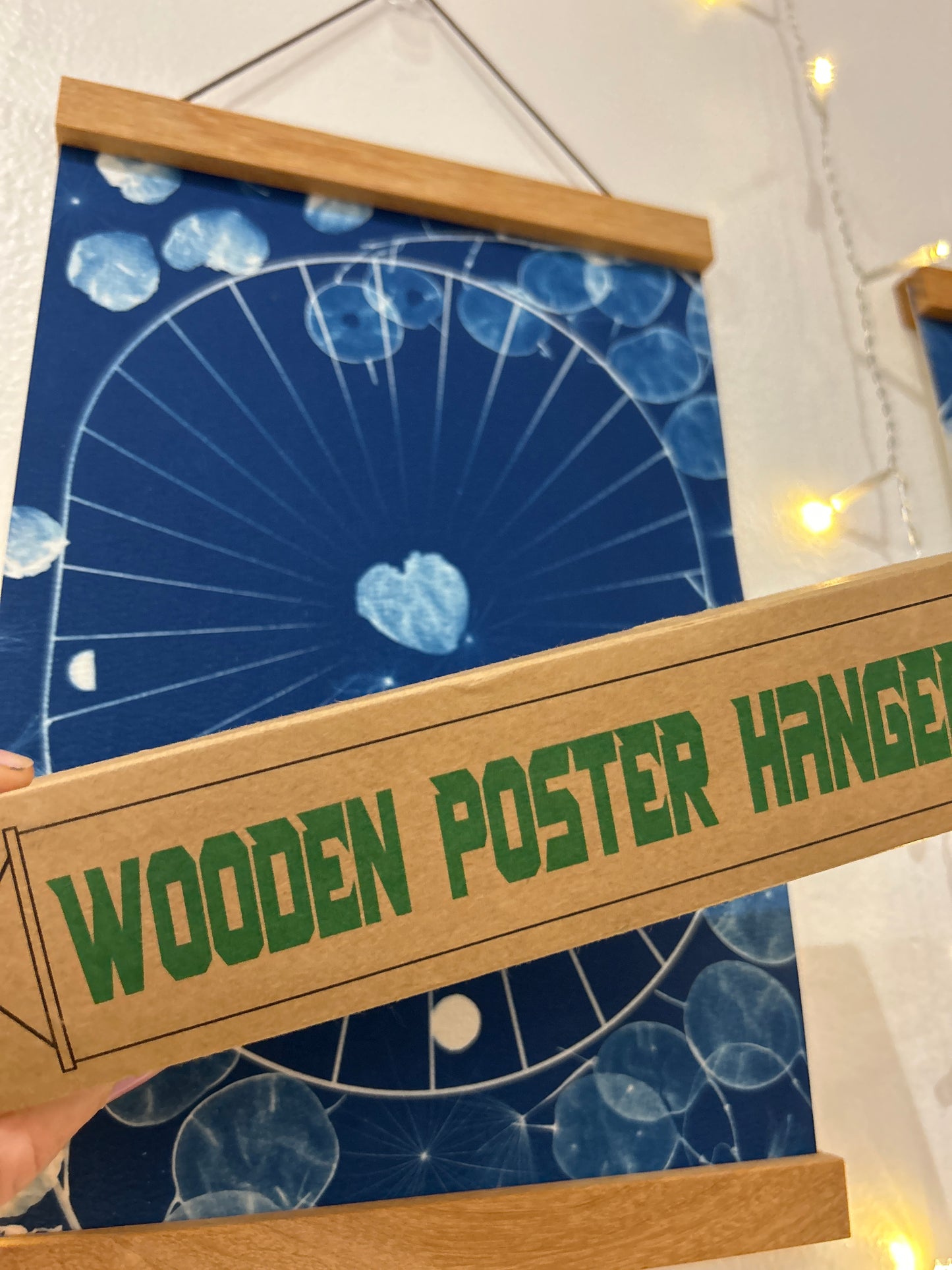 Moon cal cyanotype with frame