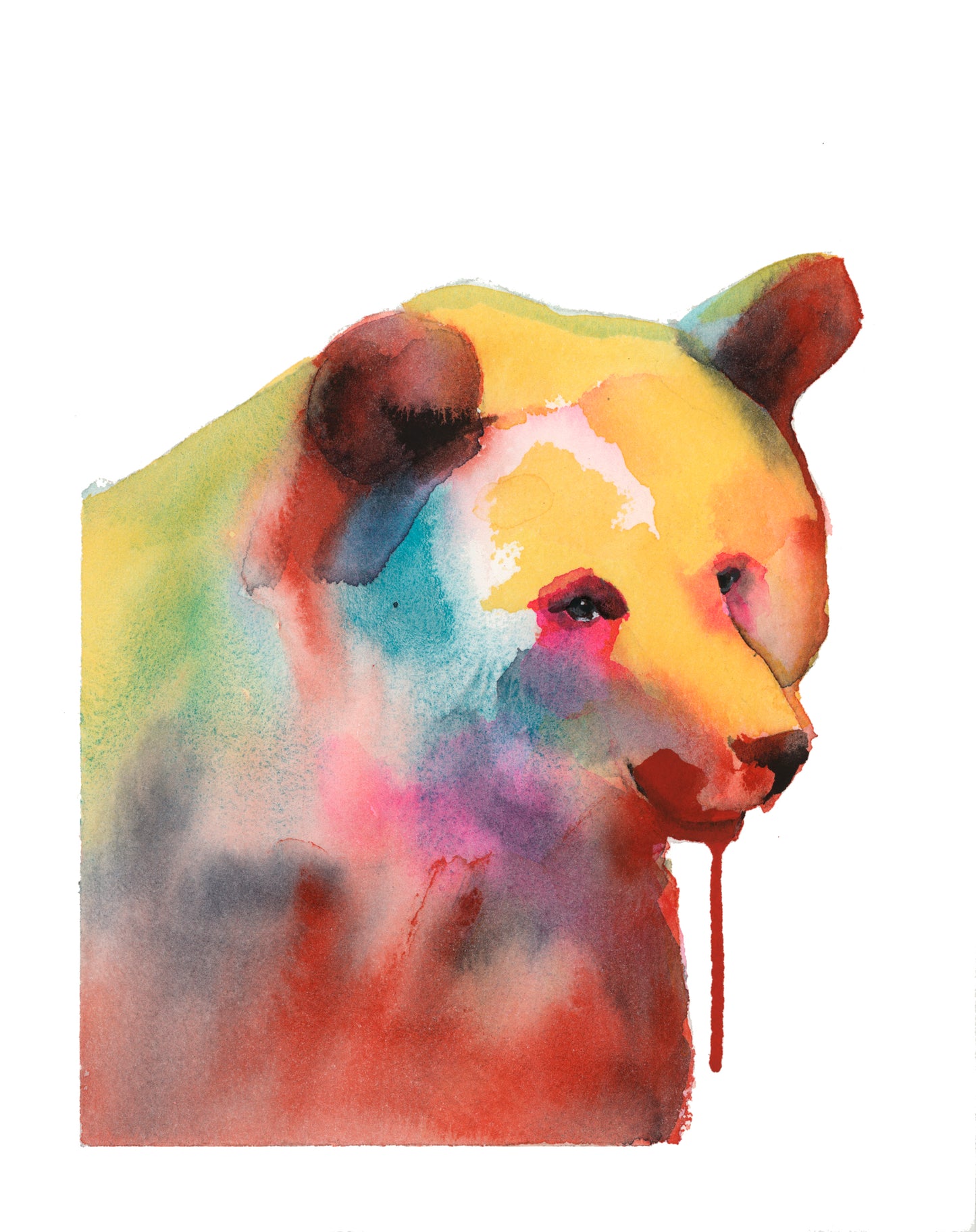 Happy Bear Dripping Blood