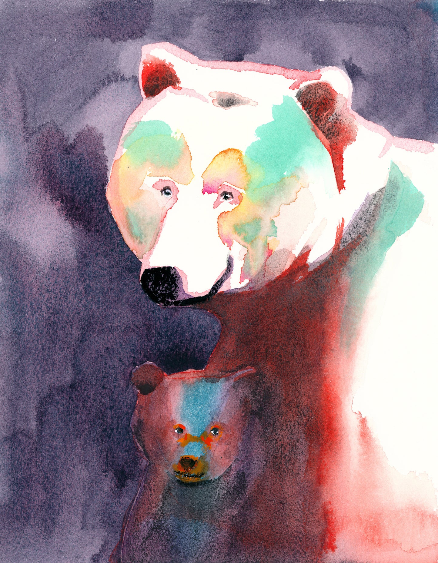 Mama Bear With Cub